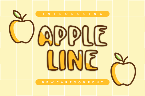 Apple Line Font