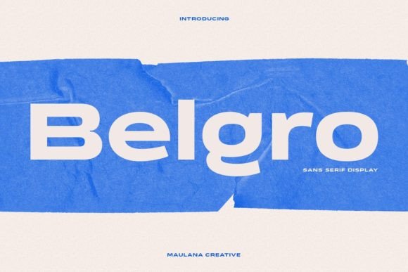 Belgro: A Bold Font for Creative Projects