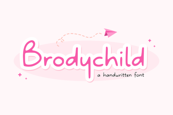 Brodychild: A Bubbly Display Font