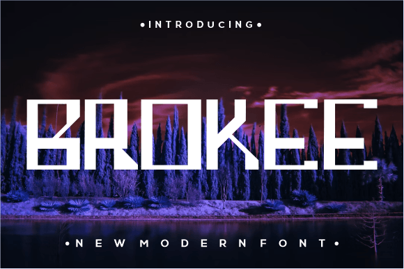Brokee Font for Web Design