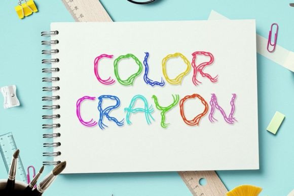 Color Crayon Font