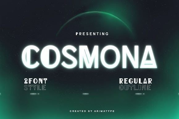 Cosmona: Bold Display Font for Creative Projects