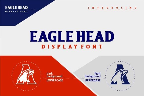 Eagle Head Font for Business Branding