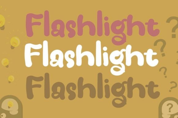 Flashlight Font for Creative Campaigns