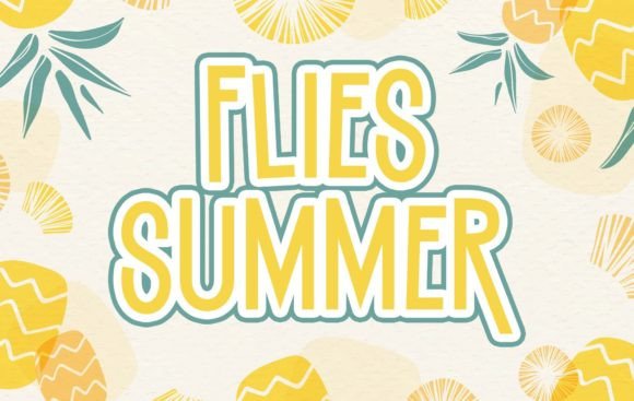 Flies Summer Font for Business Branding