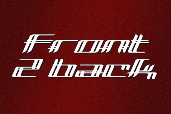 Front 2 Back Font Review