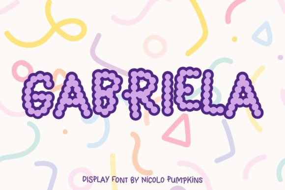 Gabriela: A Bubbly Display Font