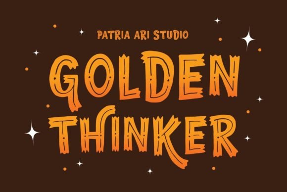 Golden Thinker Font for Bold and Beautiful Branding