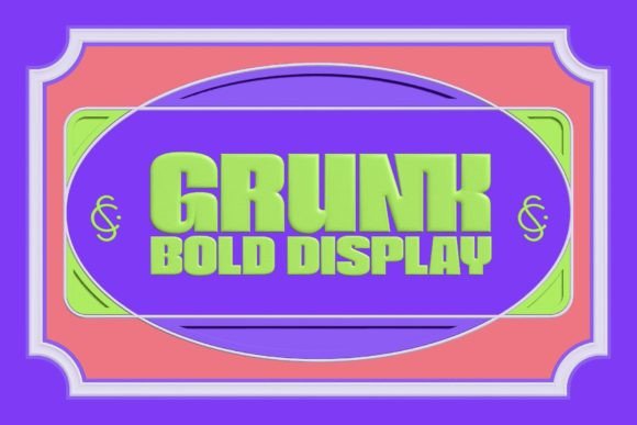 Grunk: A Bold Display Font for Creative Projects