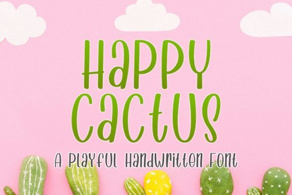 Happy Cactus Font for Creative Projects