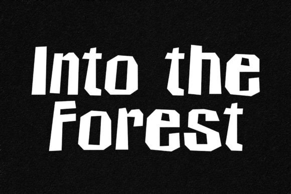 Into the Forest Font for Creative Campaigns