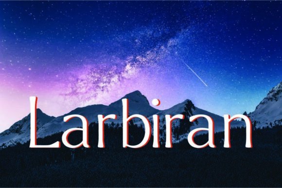 Larbiran Thin Font for Creative Projects