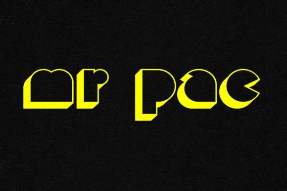 Mr. Pac: A Joyful Display Font