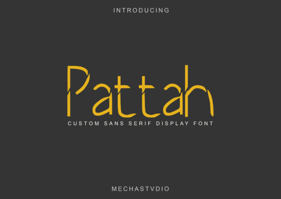 Pattah: A Stylish Display Font