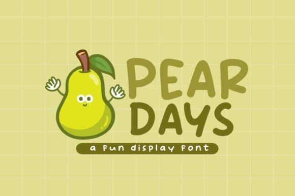 Pear Days Font for Playful Branding