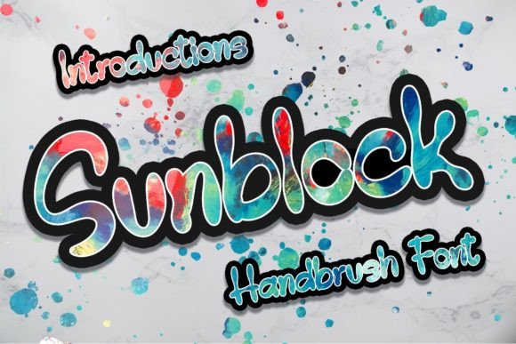 Sunblock: A Friendly Display Font