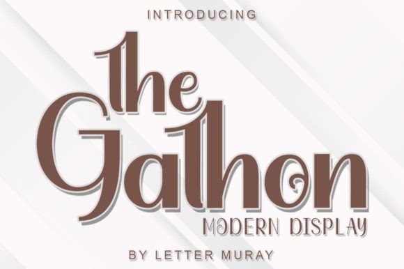 The Gathon Font: Bold and Versatile