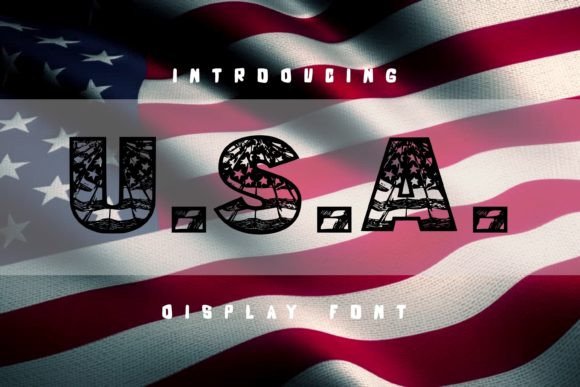 U.s.a. Font for Patriotic Branding
