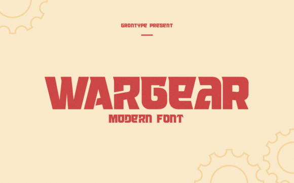 Wargear Font for Bold Web Design