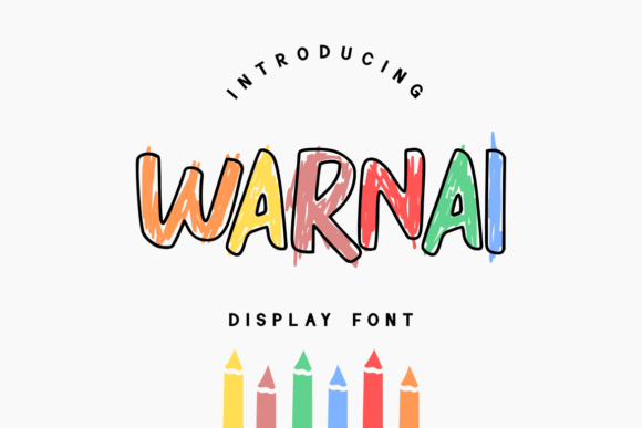 Warnai: A Playful Display Font